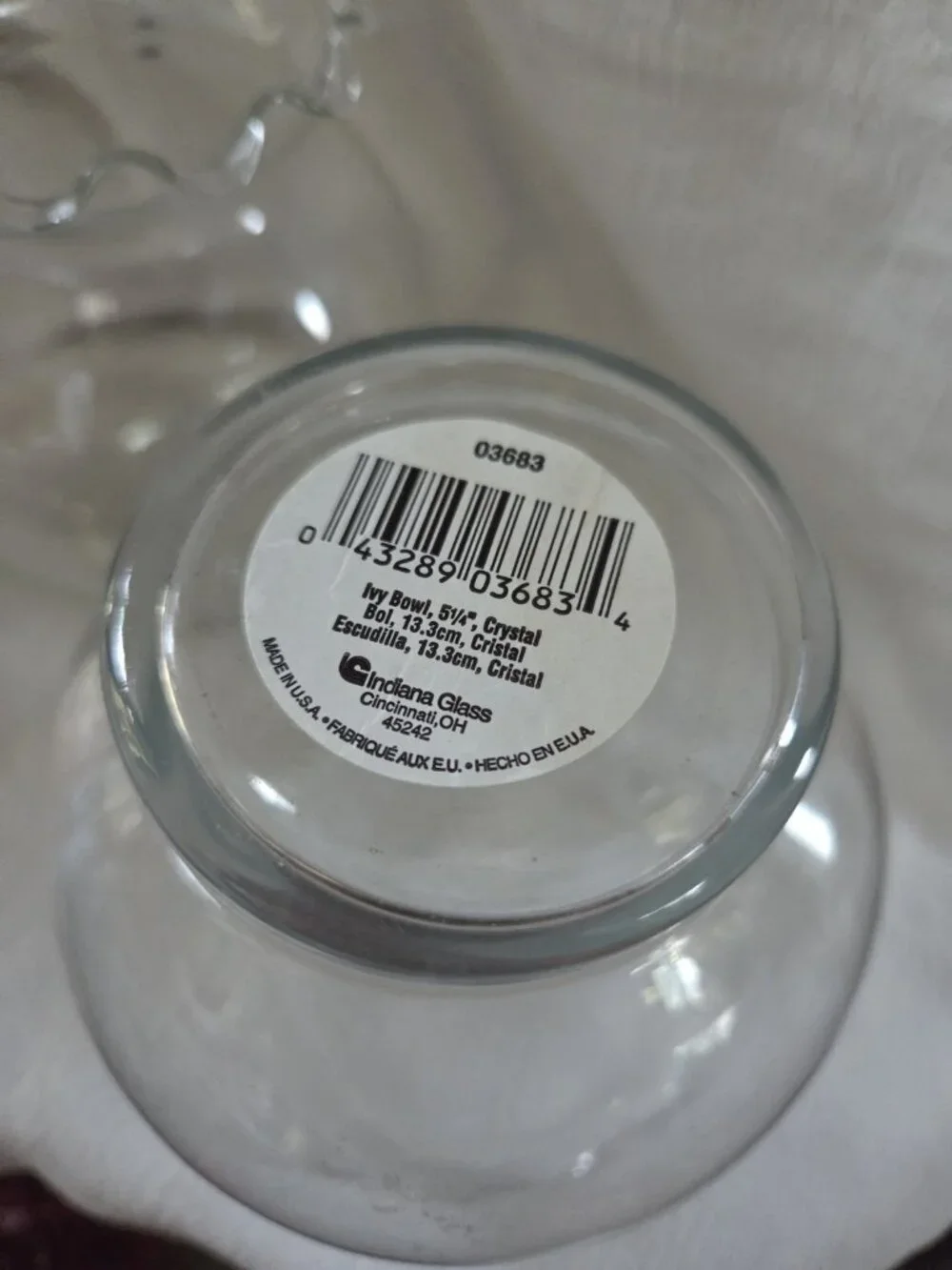Set of 2 Vintage Indiana Glass Co. 5¼ 